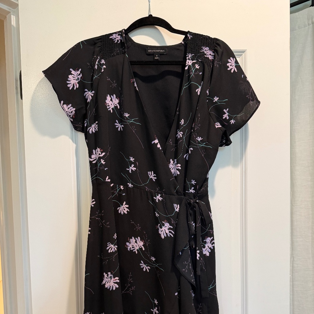 Banana republic wrap mini dress